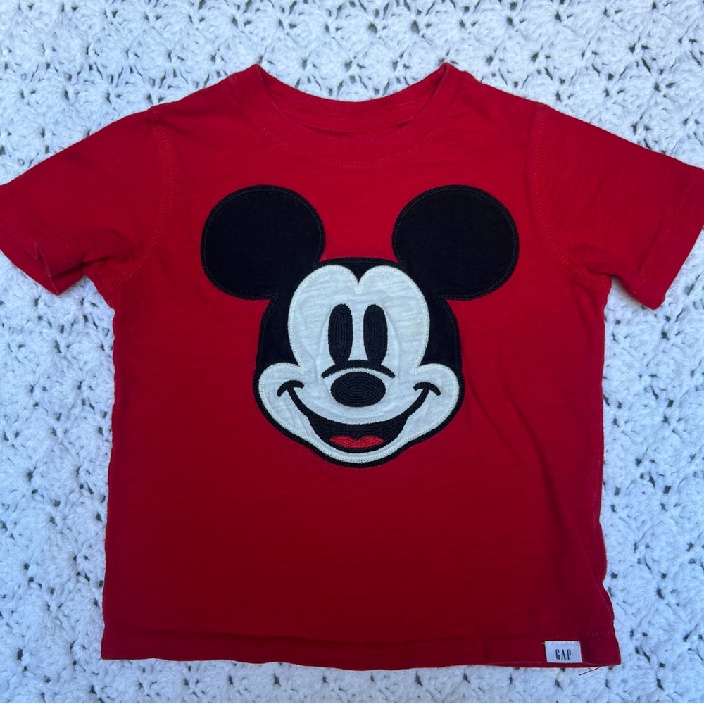 GAP Disney Red Mickey Mouse T-Shirt